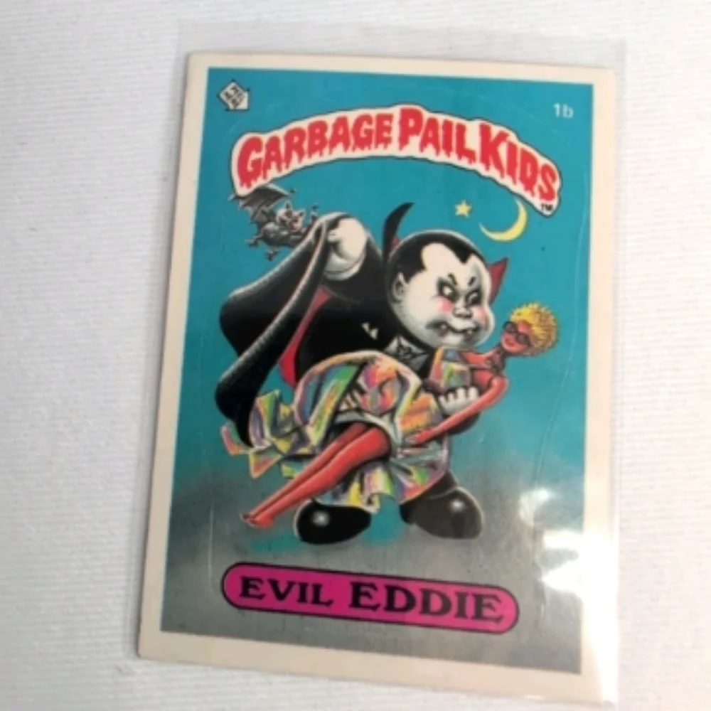 1985 OS1  Evil Eddie Garbage Pail Kid Highly Collectable Trading Card !